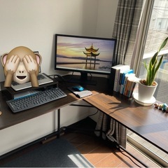 パソコンデスク　L字デスクの画像