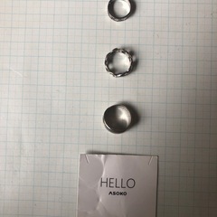 ASOKO HELLO 指輪　リング　3個　レディースの画像