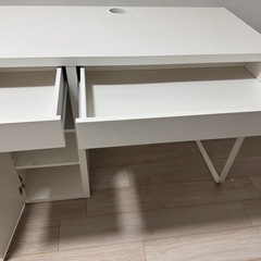IKEA デスク ホワイト　ミッケ の画像