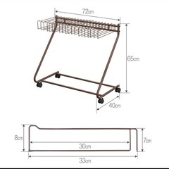 ズボン　スラックス　収納　ラックの画像