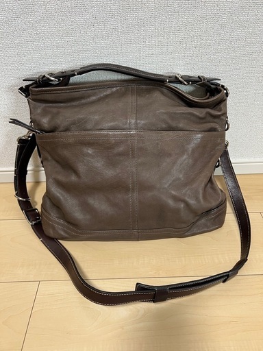コーチ サッチェル 本革 美品