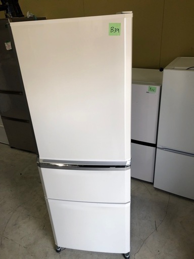 NO B39 🌈福岡市内配送設置無料✨🌈MR-C34E-W 冷蔵庫 Cシリーズ パール