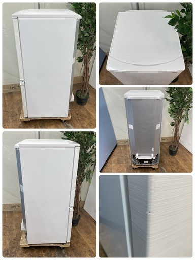 R238 ☀️ SHARP 2ドア冷蔵庫（137L つけかえドア）18年製 SJ-D14D ⭐動作確認済⭐クリーニング済