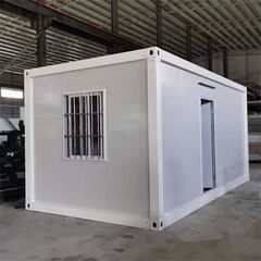 【資材提供】サイズ：W2000×D3000×H2500㎜、約6㎡（3.7畳）、3個セット、現地組立可能。ユニットハウス、簡易ハウス、コンテナハウス、窓2つ付き。納期は相談可能、低コスト、耐火、断熱、防音、耐震性に優れ、連結・増築対応可能。物置、事務所、別宅、従業員宿舎などに最適です。日本語説明書付き。カラー：グレー（グリーン）。新品未使用、兵庫県から全国配送対応。ユニットハウス、プレハブ、海上コンテナ、ログハウス、仮設住宅、事務所、倉庫、屋外利用にも最適。海外製で、格安価格で提供します。の画像