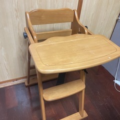 木製　ベビーハイチェア