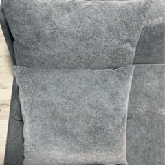 FLANNEL SOFA(フランネルソファ) PIVO(ピヴォ) 2.5人掛けソファ+オットマン(スツール)＋肘置きクッション＋クッション大小2個セット グレーの画像