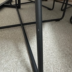 グレー、セラミックダイニングテーブルチェアセット5点直接受け渡し