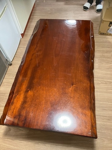 在庫処分の為大幅値下げ！ローテブル　一枚板