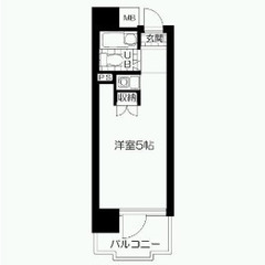 1ワンルーム ☆5/2 プロフ必読☆審査 初期費用 保証人無で不...