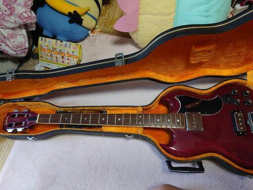 Gaban ギャバン EB-3L エレキベース ケース付き 現状品 ヴィンテージ ギブソン Gibson 弦楽器 ベース アコギ エレキギター ギター ヤマハ