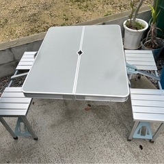 中古】アウトドア テーブル ワイドサイズ（送料込み）