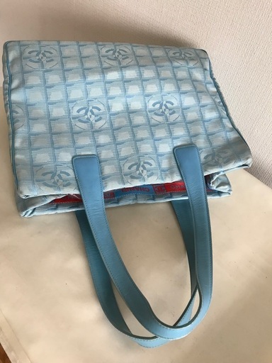 CHANEL シャネル トートバッグ ブルー系カラー