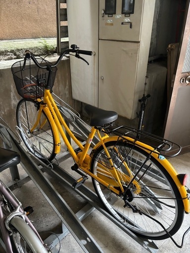 ママチャリ 黄色