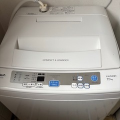 洗濯機　アクア　7kg  2014年製