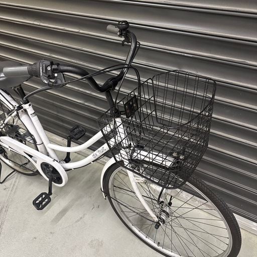 26インチ自転車 オートライト変速付き 白の通販はau PAY マーケット 