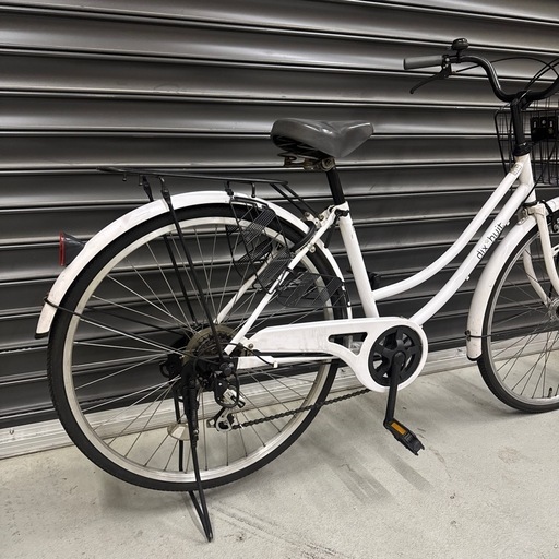 26インチ自転車 オートライト変速付き 白の通販はau PAY マーケット 