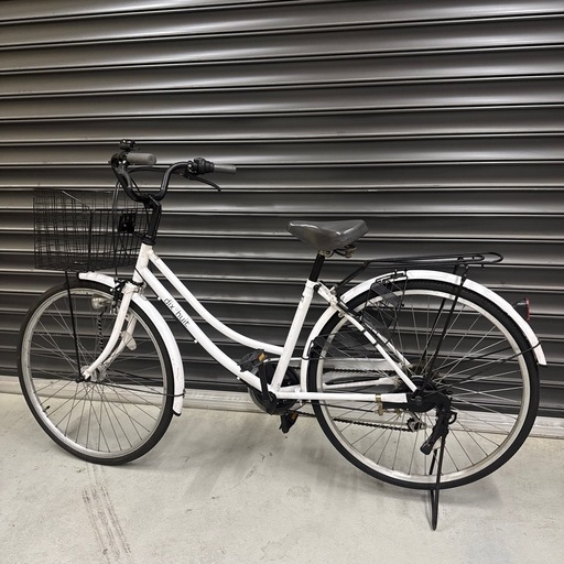 26インチ自転車 オートライト変速付き 白の通販はau PAY マーケット 