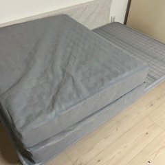 ニトリ　セミダブルベッド　＋別マットレス付き