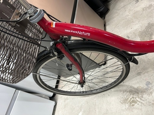 電動自転車 №3145 ヤマハ PASナチュラ　26インチ レッド