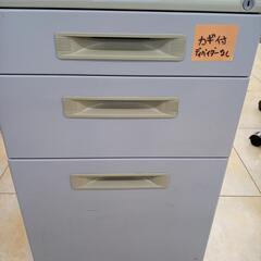 ★ジモティ割あり★ UCHIDA 袖机 グレー H61.5×D5...