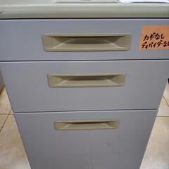 ★ジモティ割あり★ UCHIDA 袖机 グレー H61.5×D5...
