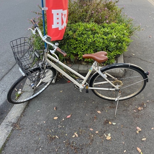 BRIDESTONE　27インチ　シティサイクル　6段階変則付き　ライト付き【リサイクルショップ道楽屋】