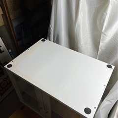 ジェーン ミニカップボード JNS-1 ホワイト 底面シミありの画像