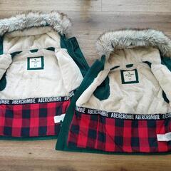 【双子】アバクロキッズ★ 厚手コート　5/6サイズ　120-130センチの画像