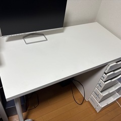 120 60 デスク IKEAの中古が安い！激安で譲ります・無料で