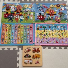決まりました　
アンパンマンパズルと乗り物パズル