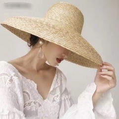 4点セット　総額2万まとめ売り　つば広帽子　ベージュ ストローバケットハットの画像