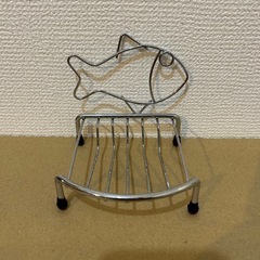 【新品】おさかな柄　ソープディッシュ　ボディスポンジ　2点セットの画像