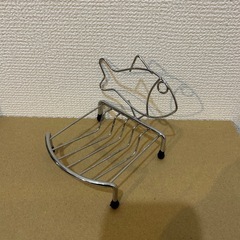 【新品】おさかな柄　ソープディッシュ　ボディスポンジ　2点セットの画像
