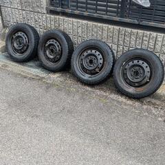 DUNLOPスタッドレスタイヤ 155/65R13　鉄チンホイール