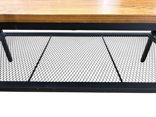 NO.2337 センターテーブル 幅90cm 木製天板 ローテーブル 机 家具 中古