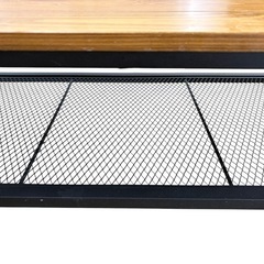 NO.2337 センターテーブル 幅90cm 木製天板 ローテーブル 机 家具 中古の画像