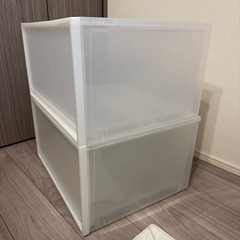 無印収納ケース　五個の画像
