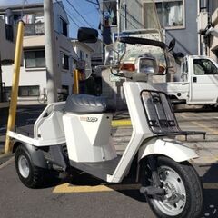 ☆☆☆☆1オーナー/ホンダジャイロアップ/屋内保管4200キロ/TA01/バッテリー新品/リアタイヤバリ山/東京☆☆☆☆の画像