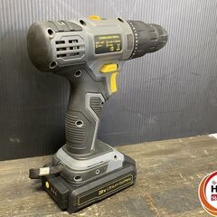 【引き取り限定】【中古品】パワーランド Powerland D023 コードレスドリル 10mm 0-350/0-1,300r/min バッテリ(20V/2.0Ah)×2・充電器・ケース付の画像