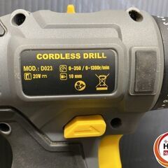 【引き取り限定】【中古品】パワーランド Powerland D023 コードレスドリル 10mm 0-350/0-1,300r/min バッテリ(20V/2.0Ah)×2・充電器・ケース付の画像