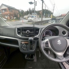 H25年式 MH34S スズキ ワゴンRスティングレーターボ★総額17.8万円★車検付き 機関良好！パドルシフト スマキー アイドリングストップ 修復歴なし♪お買い得です！の画像