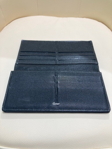 カード収納12枚?財布 Cartier L3000769 SANTOS DE CARTIER サントス / カルティエ 牛革 カウハイ