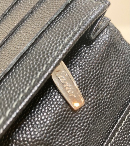 カード収納12枚?財布 Cartier L3000769 SANTOS DE CARTIER サントス / カルティエ 牛革 カウハイ