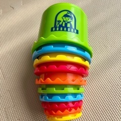 スタッキングカップ　型はめ　コップタワー　知育玩具　おもちゃの画像