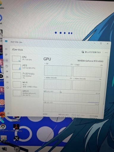 ゲーミングPC RTX4060 