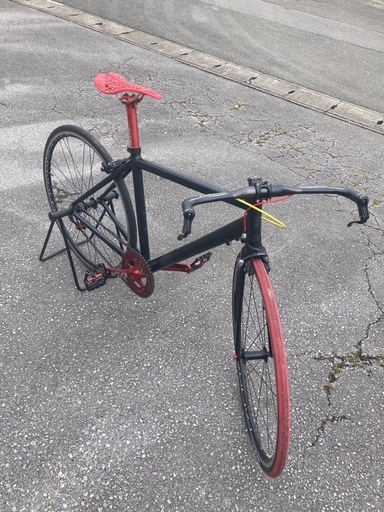 【取り引き中】ブルホーン　シングルスピード　クロスバイク　おまけ付き