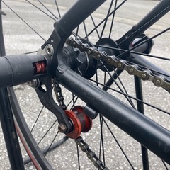 【取り引き中】ブルホーン　シングルスピード　クロスバイク　おまけ付きの画像