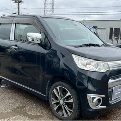 【支払総額22万円】h26年式ワゴンRスティングレーターボ車検令和9年4月機関良好 フルセグTV Bluetooth 自動ブレーキ付き！の画像