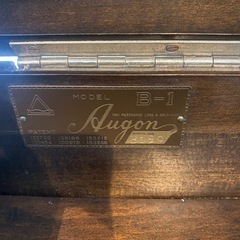 蓄音機　AUGON オウゴン　動きます　昭和　レトロの画像