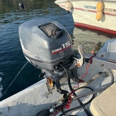 プレジャーボート　和船　14フィート　YAMAHA 15馬力船外機の画像